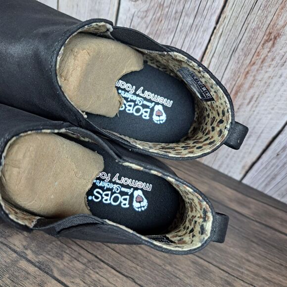 Skechers BOBS Chill Wedge Crusing Chelsea Boot Women's Sz 11 Black (NWOB) - Picture 7 of 8